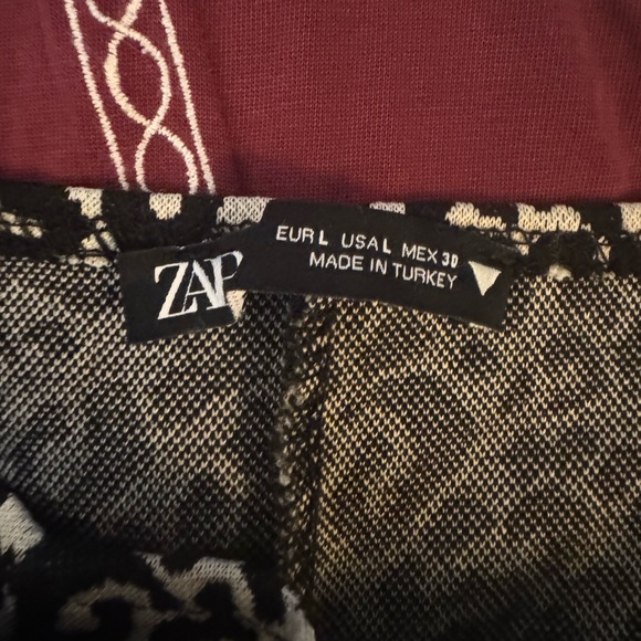 New: Zara Animal Print Form Fitting Sleeveless Side Slit Midi Dress - Picture 6 of 6